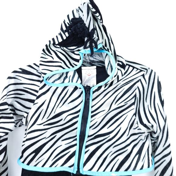 Rubies Costume Zebra Medium 2 Piece Set, Dress ,Hoodie Jacket Halloween Costume - Picture 3 of 7